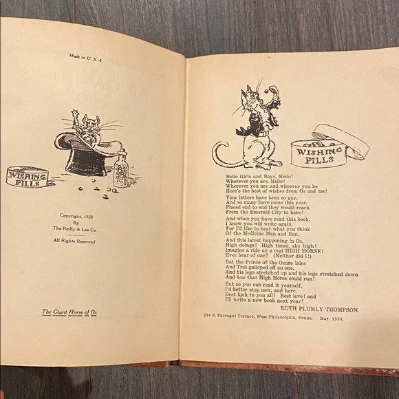 The Giant Horse of Oz vintage 1928 Book 2:11